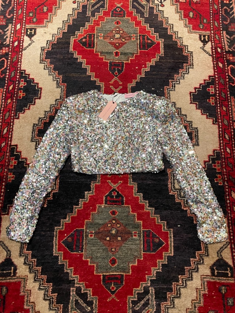 Nichole Lynel Sequin Crop
